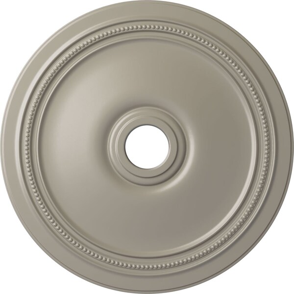Ekena Millwork Diane Ceiling Medallion (Fits Canopies up to 6 1/4"), 24"OD x 3 5/8"ID x 1 1/4"P, Pearl White CM24DIPWS - main